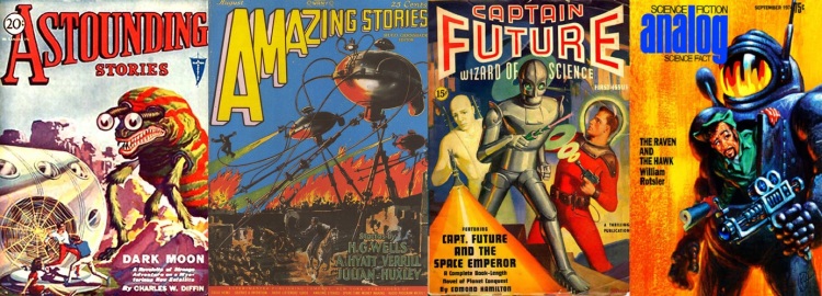 science-fiction magazine cover art